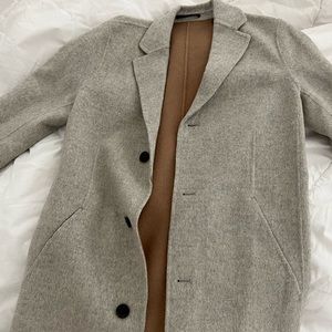 Theory Men Cashmere 20% light grey coat